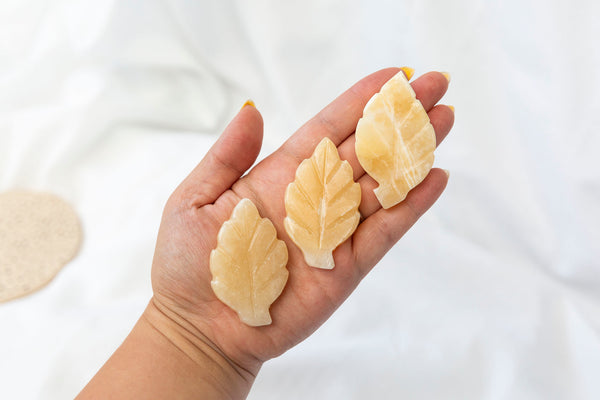 Yellow Calcite Leaves - Premium Crystals + Gifts from Clarity Co. - NZ's Favourite Online Crystal Shop