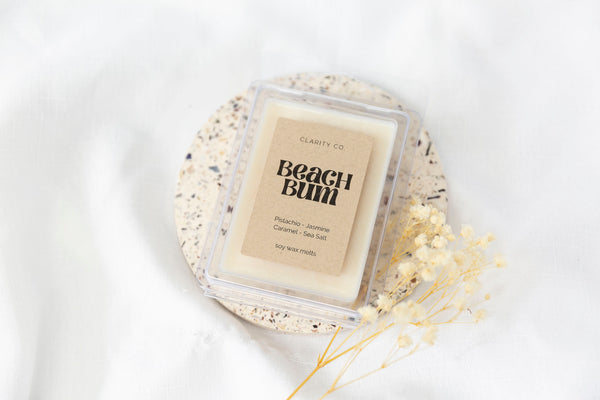 Beach Bum - Scented Soy Wax Melts - Premium Crystals + Gifts from Clarity Co. - NZ's Favourite Online Crystal Shop