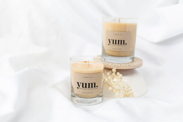 Yum - Scented Soy Candle - Premium Crystals + Gifts from Clarity Co. - NZ's Favourite Online Crystal Shop