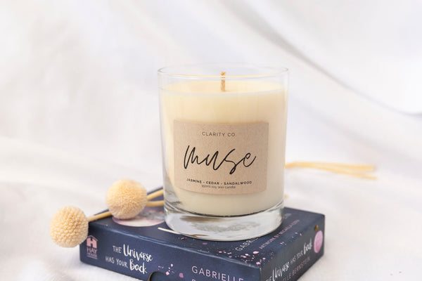 Muse - Scented Soy Candle - Premium Crystals + Gifts from Clarity Co. - NZ's Favourite Online Crystal Shop