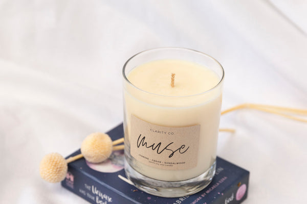 Muse - Scented Soy Candle - Premium Crystals + Gifts from Clarity Co. - NZ's Favourite Online Crystal Shop