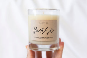 Muse - Scented Soy Candle - Premium Crystals + Gifts from Clarity Co. - NZ's Favourite Online Crystal Shop