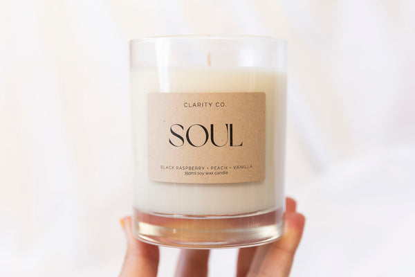 Soul - Scented Soy Candle - Premium Crystals + Gifts from Clarity Co. - NZ's Favourite Online Crystal Shop