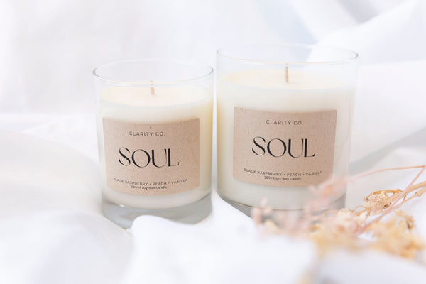 Soul - Scented Soy Candle - Premium Crystals + Gifts from Clarity Co. - NZ's Favourite Online Crystal Shop