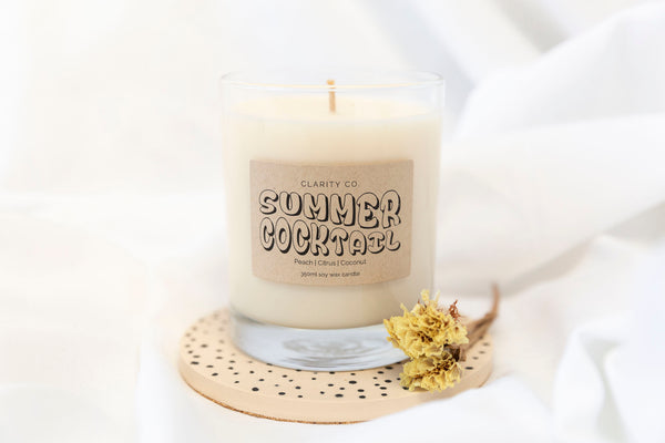 Summer Cocktail - Scented Soy Candle - Premium Crystals + Gifts from Clarity Co. - NZ's Favourite Online Crystal Shop