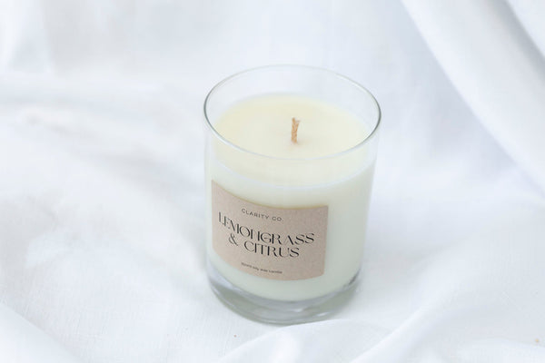 Lemongrass + Citrus - Scented Soy Candle - Premium Crystals + Gifts from Clarity Co. - NZ's Favourite Online Crystal Shop