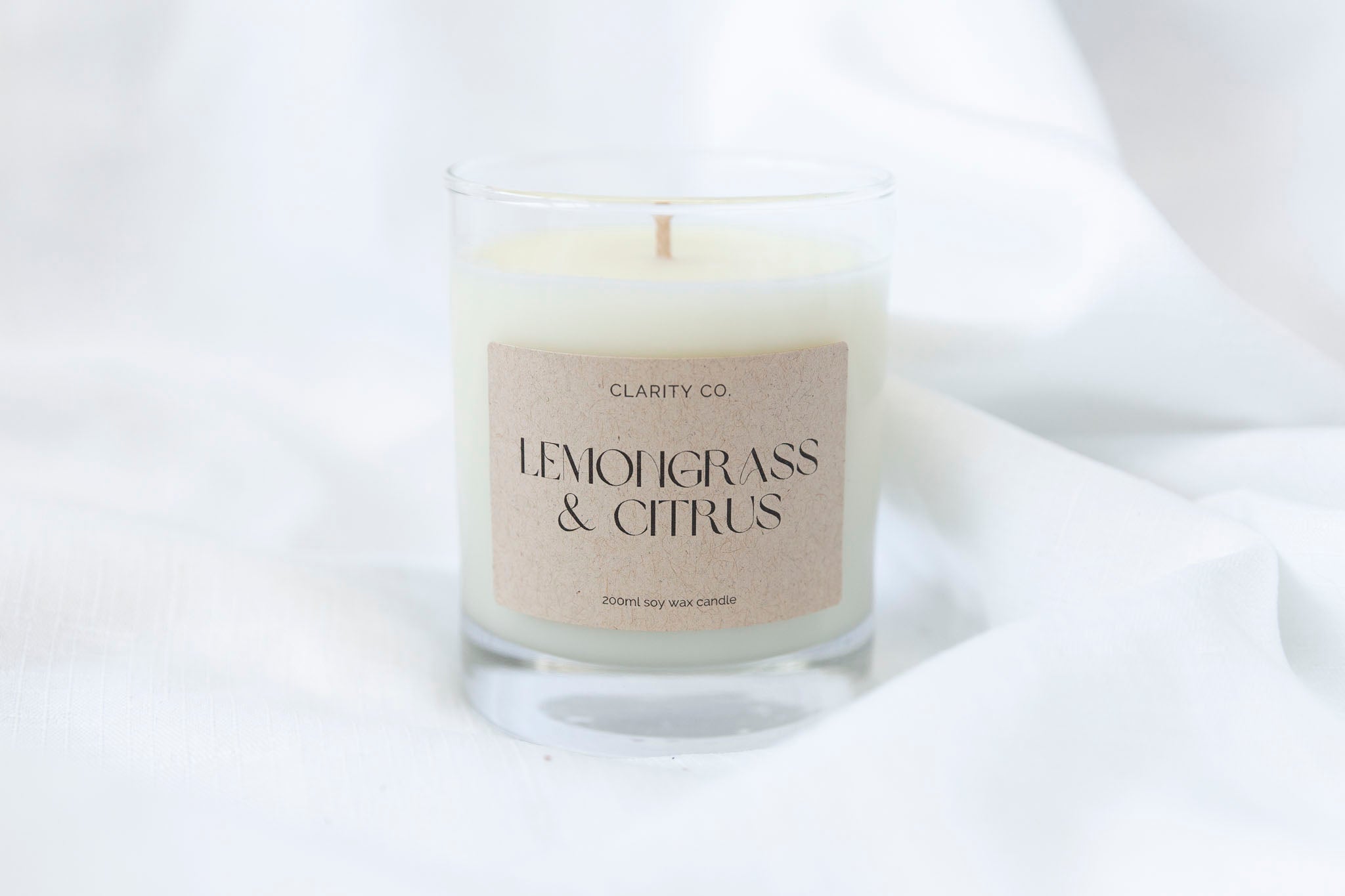 Lemongrass + Citrus - Scented Soy Candle - Premium Crystals + Gifts from Clarity Co. - NZ's Favourite Online Crystal Shop