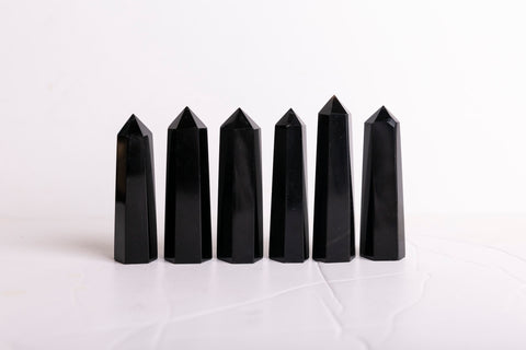 Black Obsidian Polished Points - Premium Crystals + Gifts from Clarity Co. - NZ's Favourite Online Crystal Shop