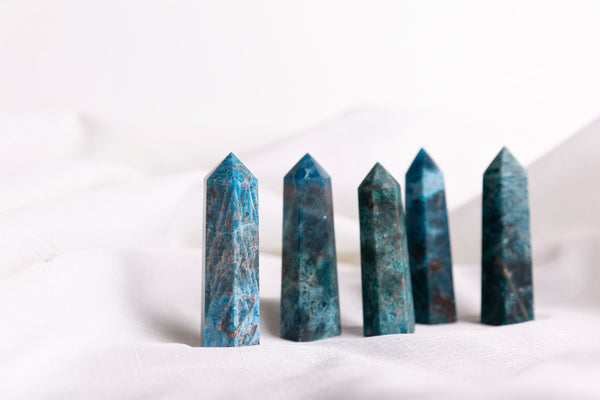 Blue Apatite Polished Points - Premium Crystals + Gifts from Clarity Co. - NZ's Favourite Online Crystal Shop