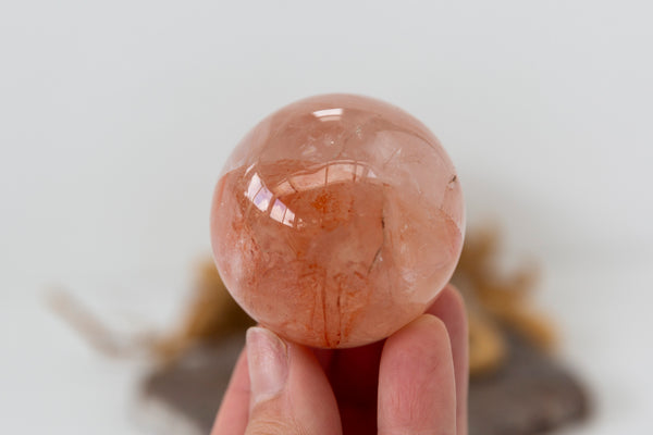 Fire Quartz Sphere #2 - Premium Crystals + Gifts from Clarity Co. - NZ's Favourite Online Crystal Shop