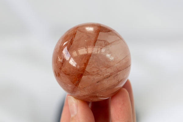 Fire Quartz Sphere #3 - Premium Crystals + Gifts from Clarity Co. - NZ's Favourite Online Crystal Shop