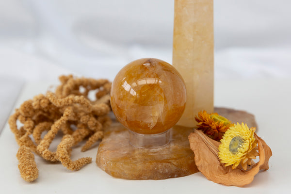 Golden Healer Sphere #5 - Premium Crystals + Gifts from Clarity Co. - NZ's Favourite Online Crystal Shop