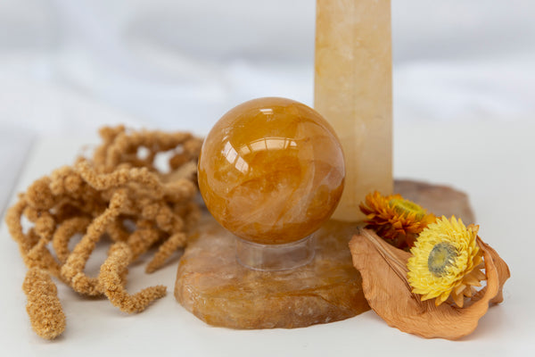 Golden Healer Sphere #5 - Premium Crystals + Gifts from Clarity Co. - NZ's Favourite Online Crystal Shop