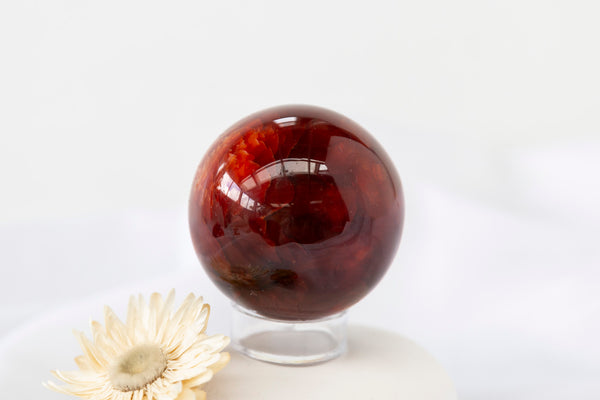 Carnelian Sphere #10 - Premium Crystals + Gifts from Clarity Co. - NZ's Favourite Online Crystal Shop