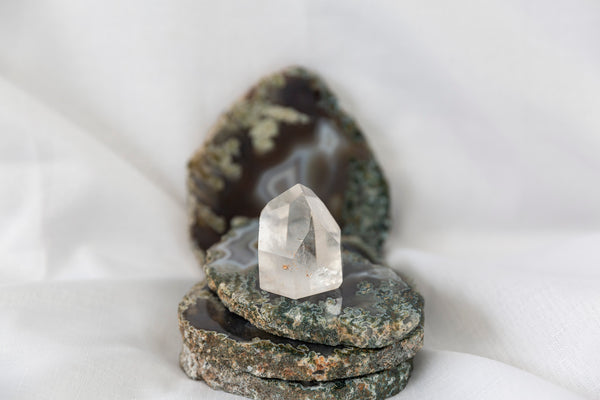 Clear Quartz Chunky Polished Point #4 - Premium Crystals + Gifts from Clarity Co. - NZ's Favourite Online Crystal Shop