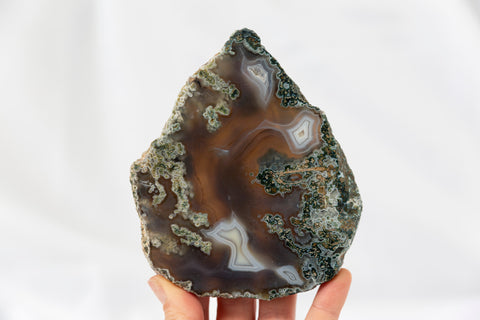 Moss Agate Slab #2 - Premium Crystals + Gifts from Clarity Co. - NZ's Favourite Online Crystal Shop