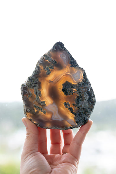 Moss Agate Slab #2 - Premium Crystals + Gifts from Clarity Co. - NZ's Favourite Online Crystal Shop