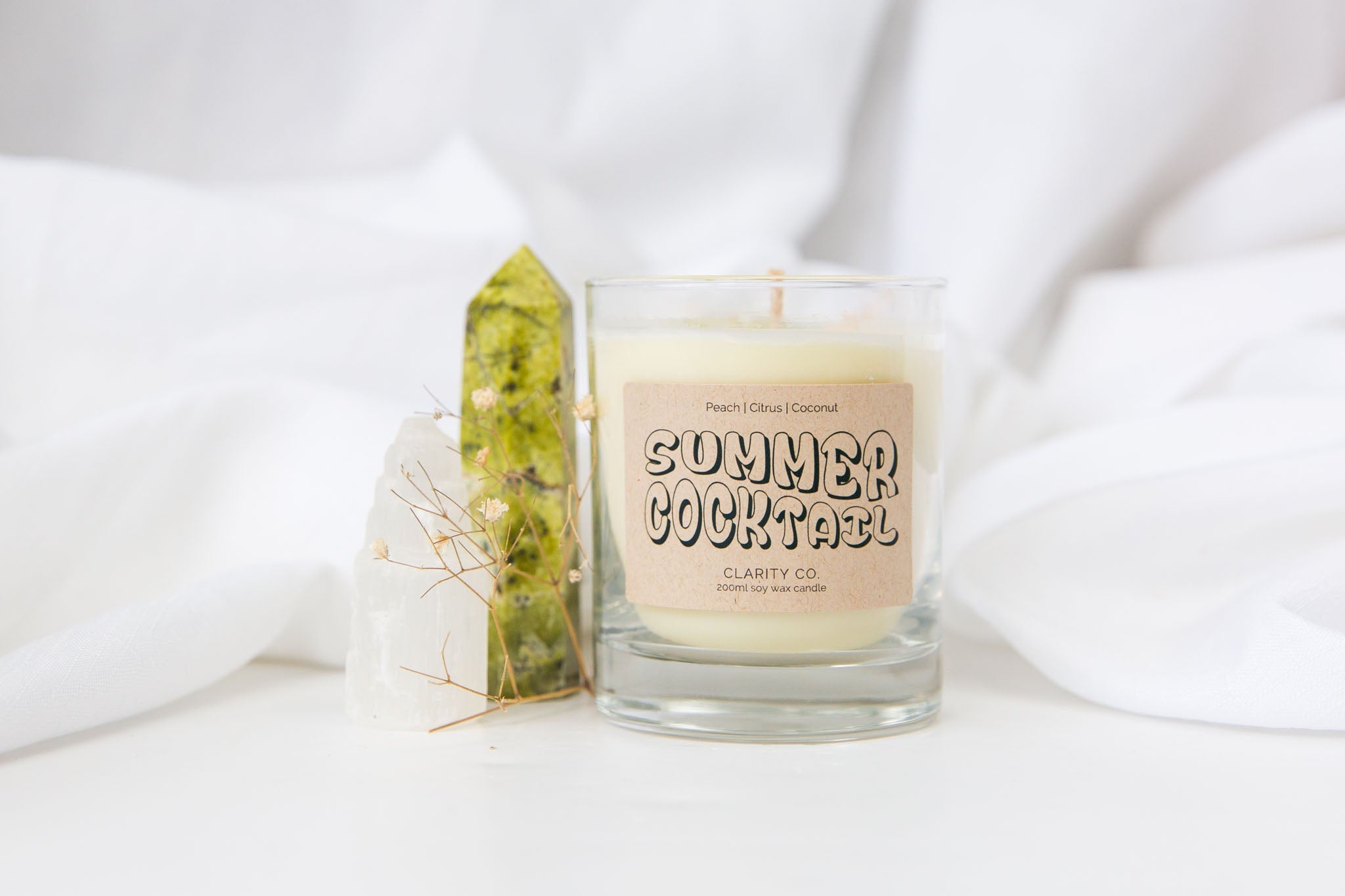 Summer Cocktail - Scented Soy Candle - Premium Crystals + Gifts from Clarity Co. - NZ's Favourite Online Crystal Shop