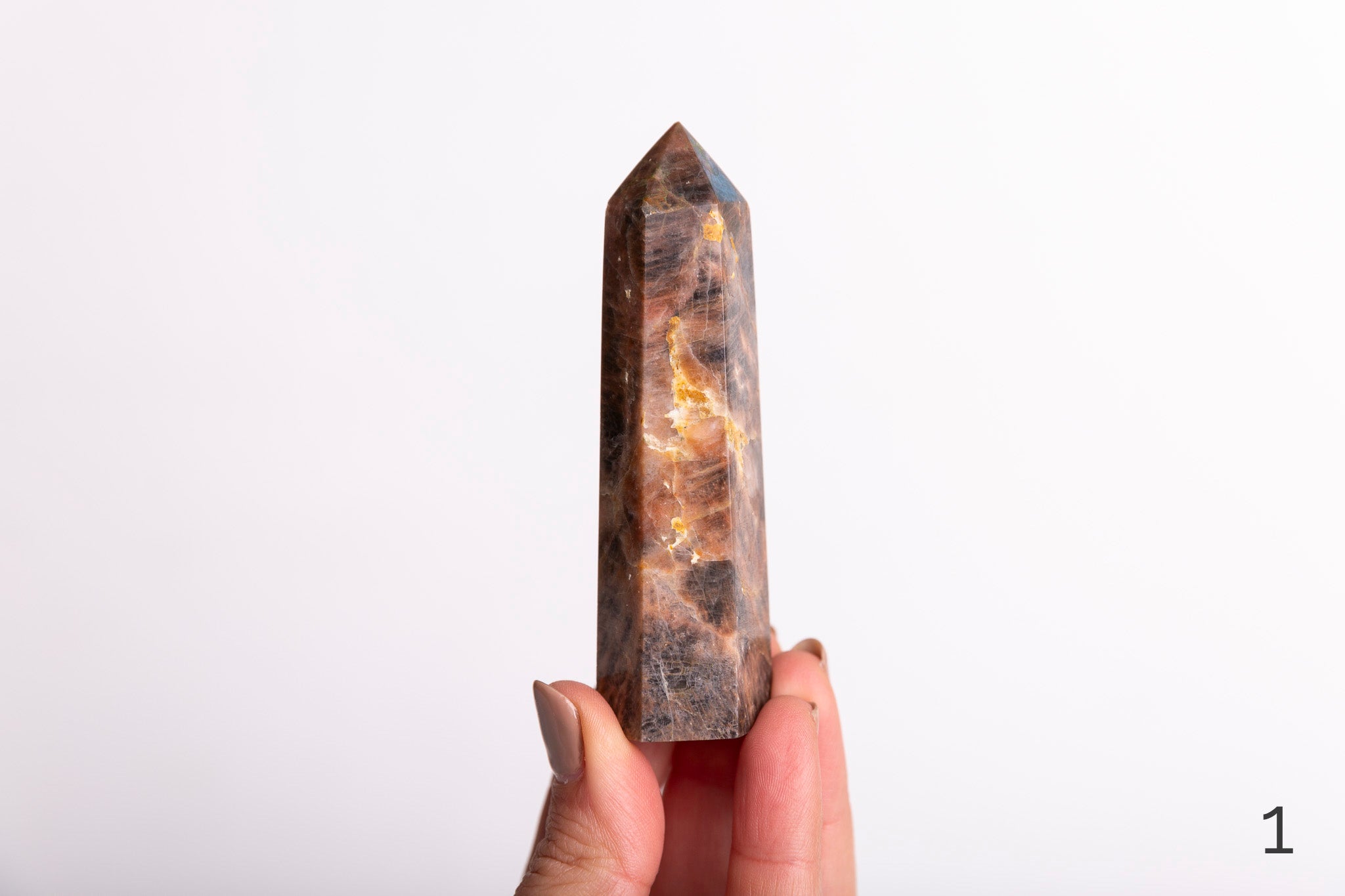 Black Moonstone Polished Points - Premium Crystals + Gifts from Clarity Co. - NZ's Favourite Online Crystal Shop