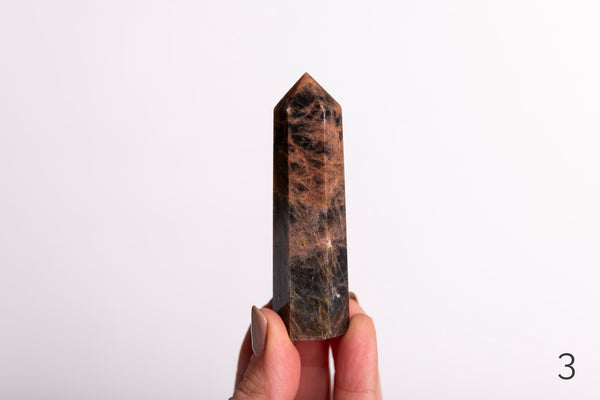 Black Moonstone Polished Points - Premium Crystals + Gifts from Clarity Co. - NZ's Favourite Online Crystal Shop