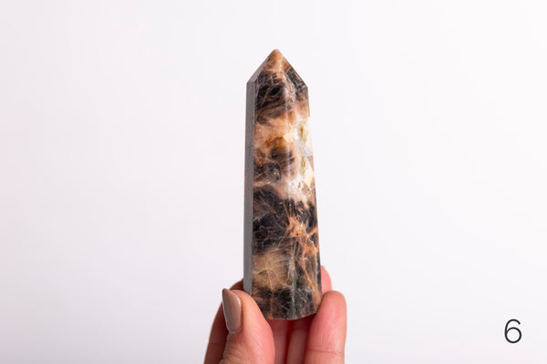 Black Moonstone Polished Points - Premium Crystals + Gifts from Clarity Co. - NZ's Favourite Online Crystal Shop