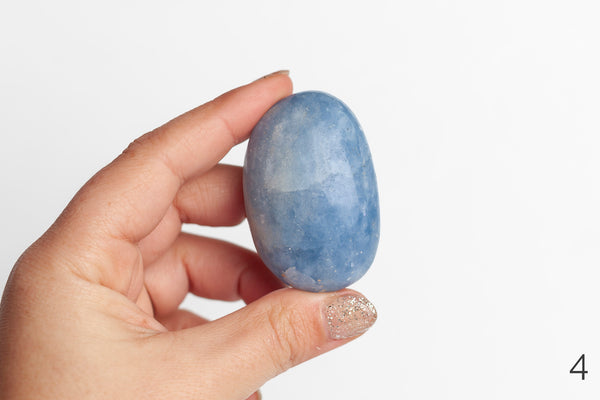 Blue Calcite Palmstones - Premium Crystals + Gifts from Clarity Co. - NZ's Favourite Online Crystal Shop