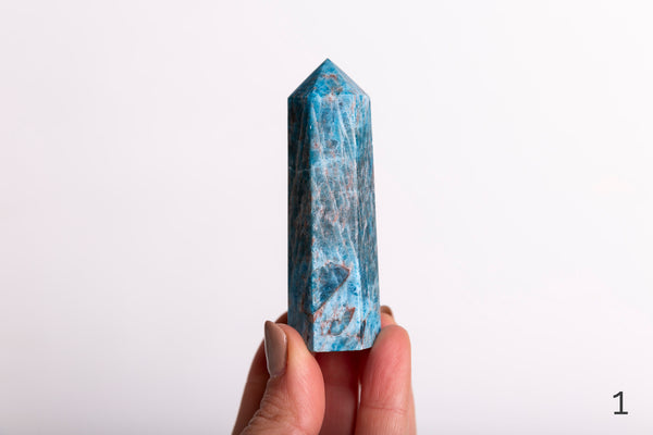 Blue Apatite Polished Points - Premium Crystals + Gifts from Clarity Co. - NZ's Favourite Online Crystal Shop