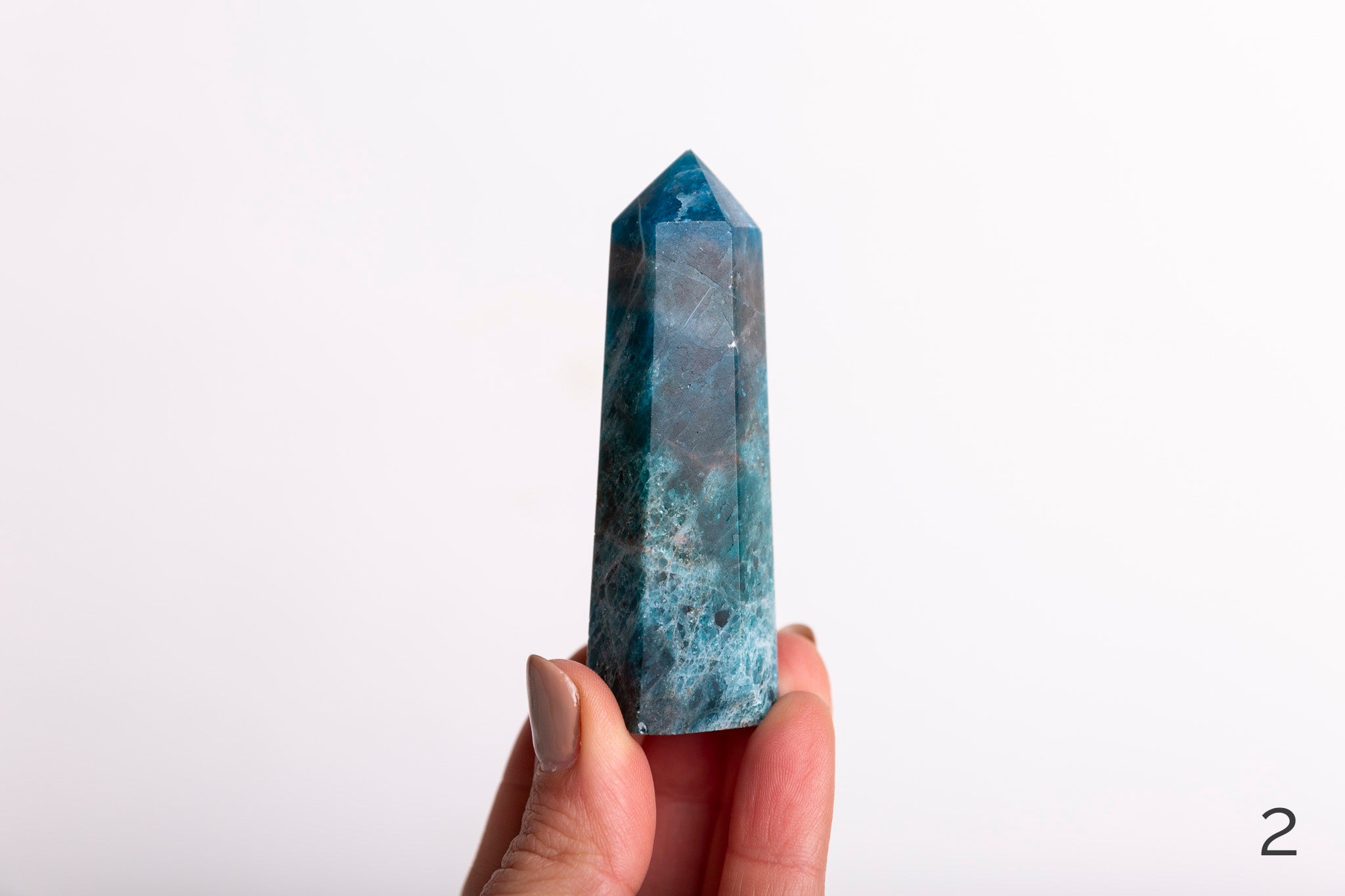 Blue Apatite Polished Points - Premium Crystals + Gifts from Clarity Co. - NZ's Favourite Online Crystal Shop