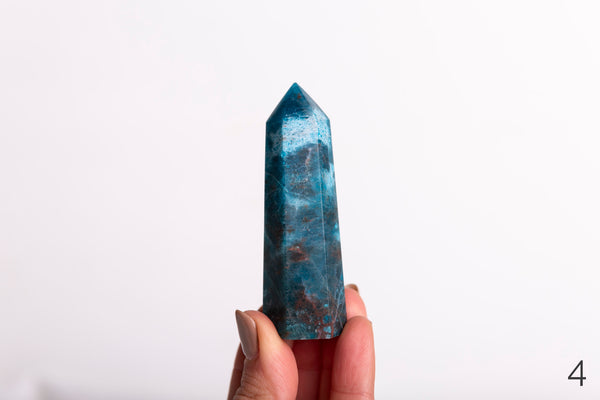 Blue Apatite Polished Points - Premium Crystals + Gifts from Clarity Co. - NZ's Favourite Online Crystal Shop