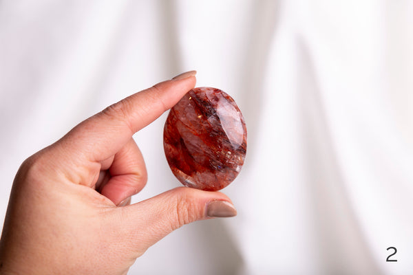 Fire Quartz Palmstones - Premium Crystals + Gifts from Clarity Co. - NZ's Favourite Online Crystal Shop