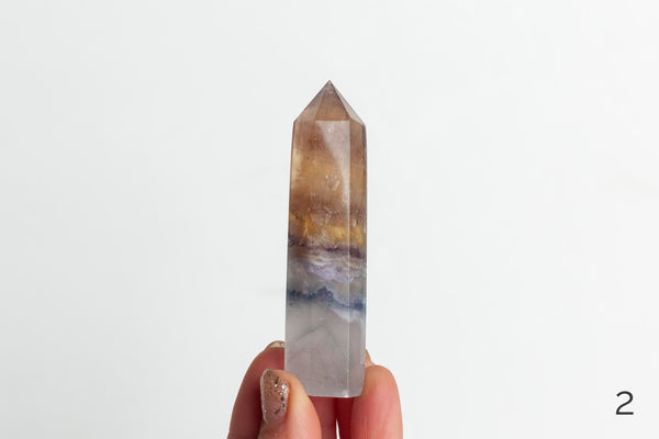 Rainbow Fluorite Polished Points - Premium Crystals + Gifts from Clarity Co. - NZ's Favourite Online Crystal Shop