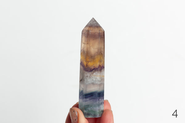 Rainbow Fluorite Polished Points - Premium Crystals + Gifts from Clarity Co. - NZ's Favourite Online Crystal Shop