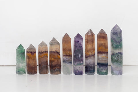 Rainbow Fluorite Polished Points - Premium Crystals + Gifts from Clarity Co. - NZ's Favourite Online Crystal Shop