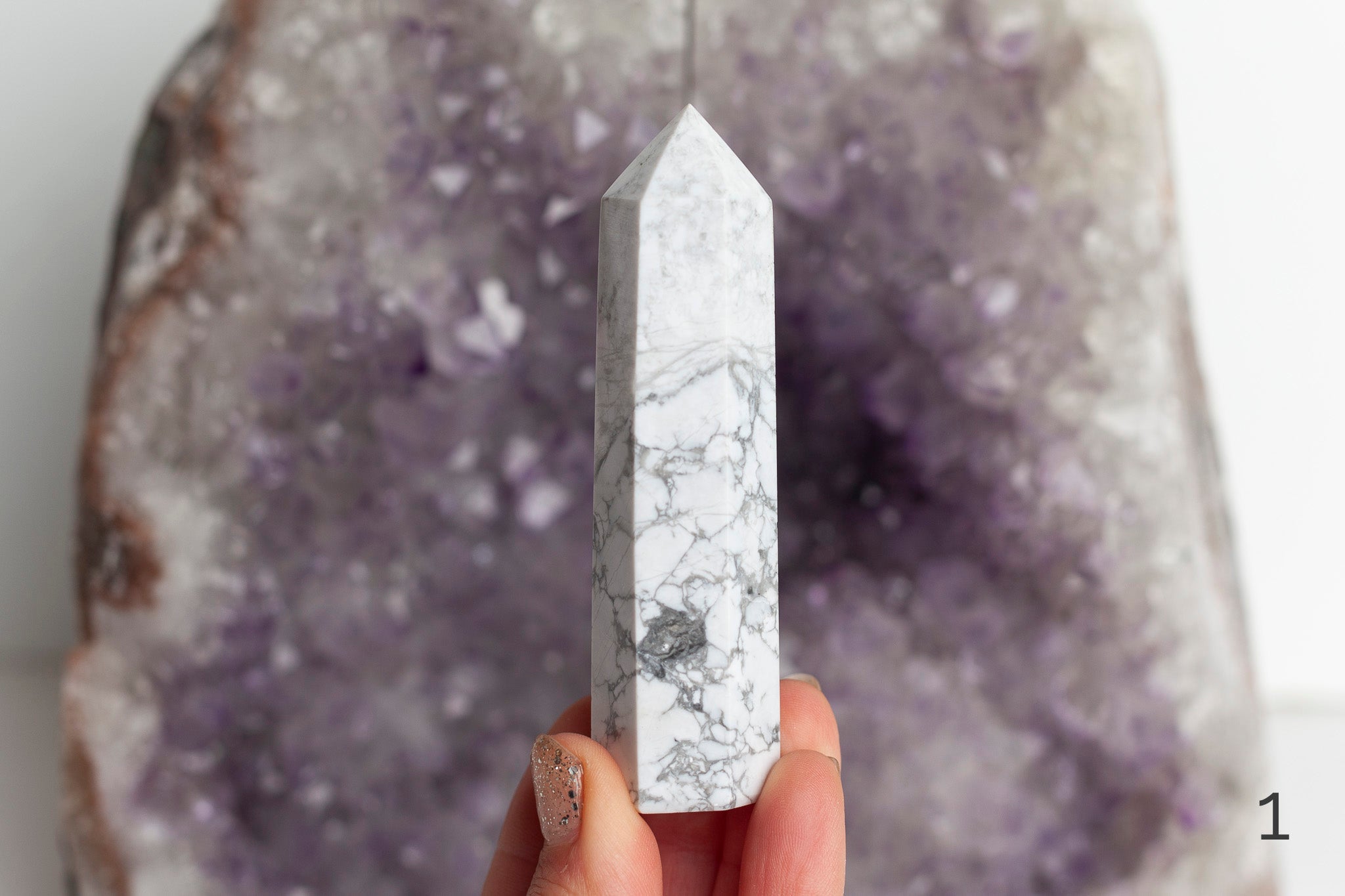 Howlite Polished Points - Premium Crystals + Gifts from Clarity Co. - NZ's Favourite Online Crystal Shop