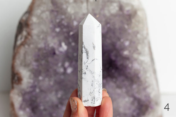 Howlite Polished Points - Premium Crystals + Gifts from Clarity Co. - NZ's Favourite Online Crystal Shop