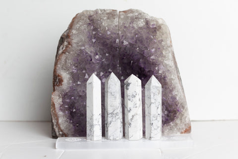 Howlite Polished Points - Premium Crystals + Gifts from Clarity Co. - NZ's Favourite Online Crystal Shop