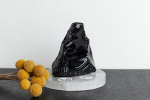 Black Obsidian Cut Base #1 - Premium Crystals + Gifts from Clarity Co. - NZ's Favourite Online Crystal Shop