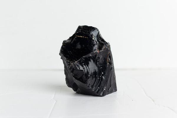 Black Obsidian Cut Base #3 - Premium Crystals + Gifts from Clarity Co. - NZ's Favourite Online Crystal Shop