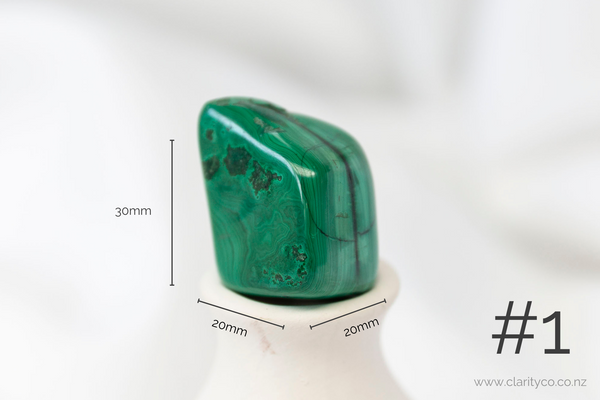 Malachite Large Tumblestones - Premium Crystals + Gifts from Clarity Co. - NZ's Favourite Online Crystal Shop