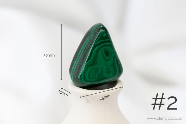 Malachite Large Tumblestones - Premium Crystals + Gifts from Clarity Co. - NZ's Favourite Online Crystal Shop