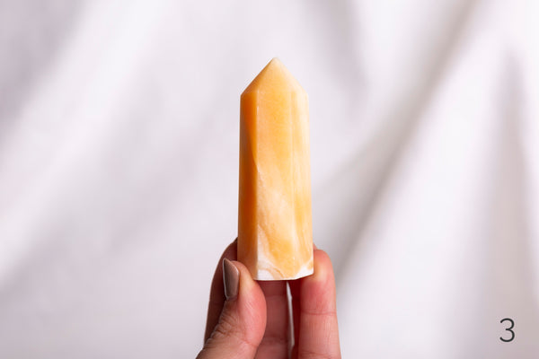 Orange Calcite Polished Points - Premium Crystals + Gifts from Clarity Co. - NZ's Favourite Online Crystal Shop