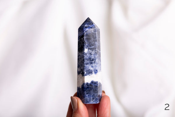 Sodalite Polished Points - Premium Crystals + Gifts from Clarity Co. - NZ's Favourite Online Crystal Shop