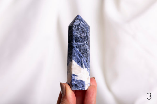 Sodalite Polished Points - Premium Crystals + Gifts from Clarity Co. - NZ's Favourite Online Crystal Shop