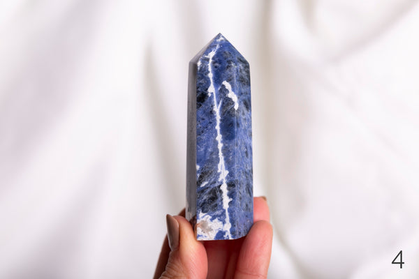 Sodalite Polished Points - Premium Crystals + Gifts from Clarity Co. - NZ's Favourite Online Crystal Shop