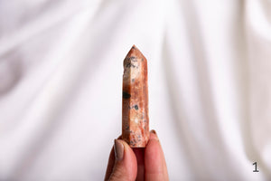 Sunstone + Apatite Polished Points - Premium Crystals + Gifts from Clarity Co. Crystals - NZ's Favourite Online Crystal Shop