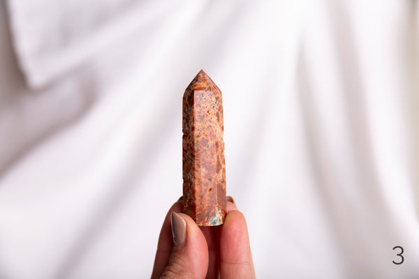 Sunstone + Apatite Polished Points - Premium Crystals + Gifts from Clarity Co. Crystals - NZ's Favourite Online Crystal Shop