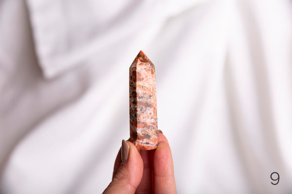 Sunstone + Apatite Polished Points - Premium Crystals + Gifts from Clarity Co. Crystals - NZ's Favourite Online Crystal Shop