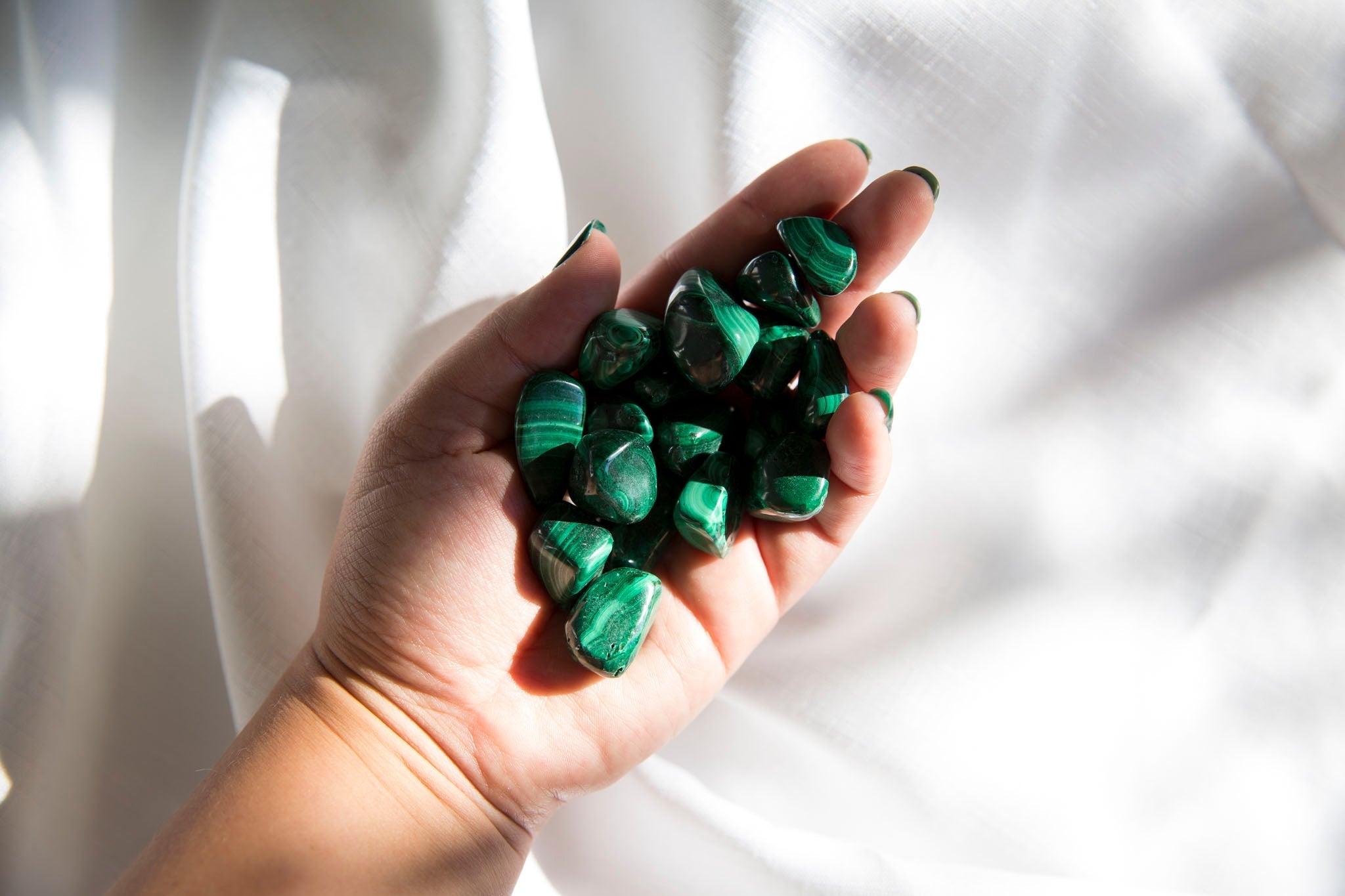 Malachite Tumblestones - Premium Crystals + Gifts from Clarity Co. - NZ's Favourite Online Crystal Shop